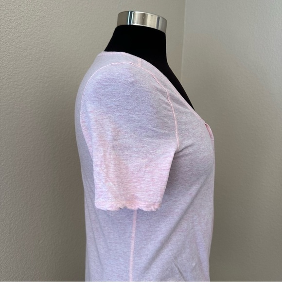 Lululemon Open Front Heather Pink Short Sleeve T shirt - Picture 6 of 11